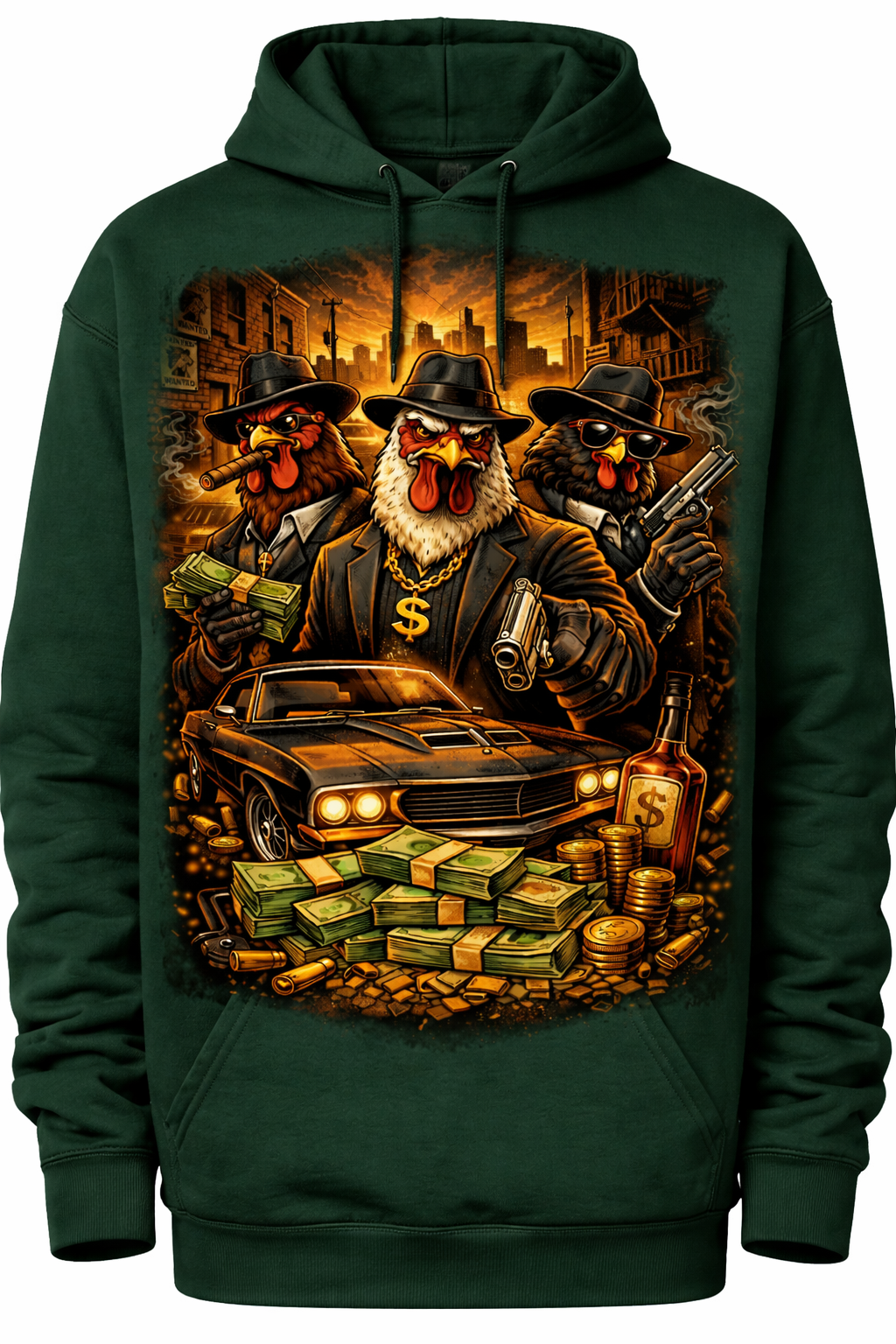 Green Mobb boss hoodie